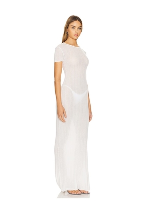 Lovers and Friends Aprile Sheer Maxi Dress in White. Size L. Also in XL.