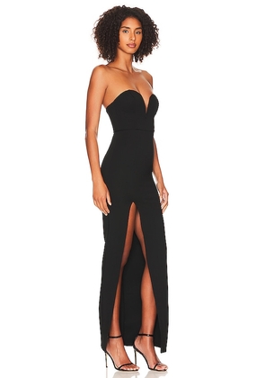 superdown Gianna Sweetheart Slit Gown in Black. Size L. Also in M, S, XS.