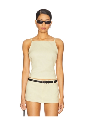 LIONESS Horizon Tie Top in Lemon. Size L. Also in M, S, XL, XS.