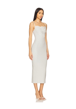 LPA Amara Midi Knit Dress in Ivory. Size L. Also in M, S, XL, XS.