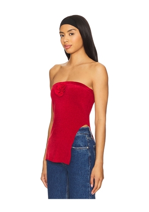 With Jean Belle Top in Red. Size L. Also in M, S, XL, XS, XXS.