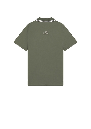 Rivvia Projects Swing Foundation Polo in Olive. Size L. Also in S, XL/1X.