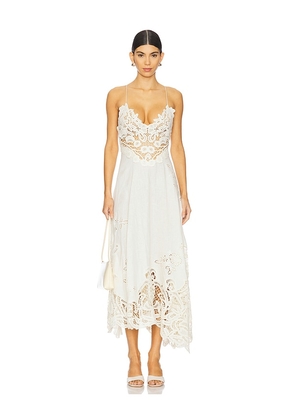 Ulla Johnson Brigitte Dress in Cream. Size 12, 4, 8.