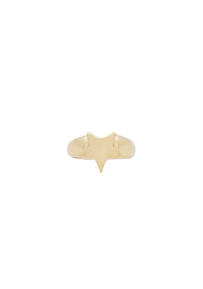 Vitaly Starburst Ring in Metallic Gold. Size 9.