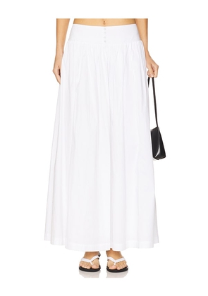 WeWoreWhat Drop Waist Maxi Skirt in White. Size M, S, XL, XS, XXS.