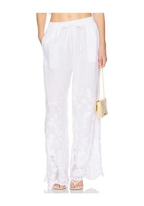 vitamin A Flora Pant in White. Size M.