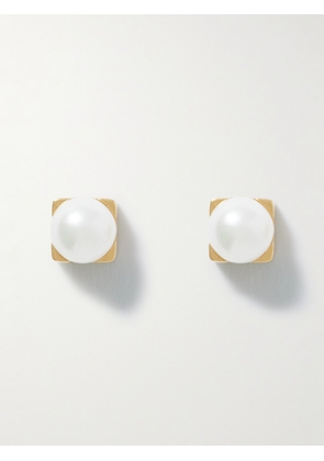 TOTEME - Gold-tone Faux Pearl Earrings - White - One size