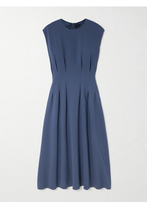 Joseph - Delma Pleated Cady Midi Dress - Blue - FR 32,FR 34,FR 36,FR 38,FR 40,FR 42,FR 44