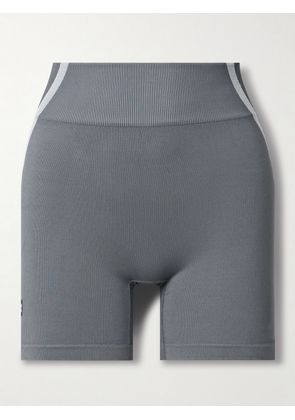 ON - Studio Ribbed Stretch Recycled Shorts - Gray - x small,small,medium,large,x large
