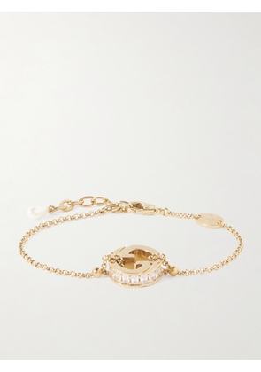 Gucci - Blondie Gold-tone Crystal Bracelet - One size