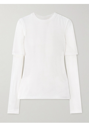 Jil Sander - Set Of Three Cotton-jersey Tops - White - x small,small,medium,large,x large