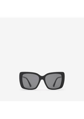 Burberry Tubular Check Square Polarised Sunglasses