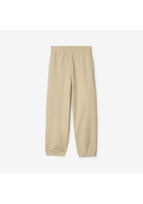 Burberry Check Label Cotton Jogging Pants