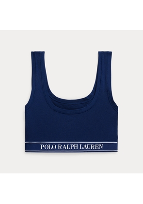 Repeat-Logo Scoop Cropped Tank
