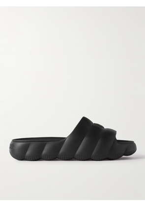 Moncler - Lilo Logo-Embossed Rubber Slides - Men - Black - EU 40