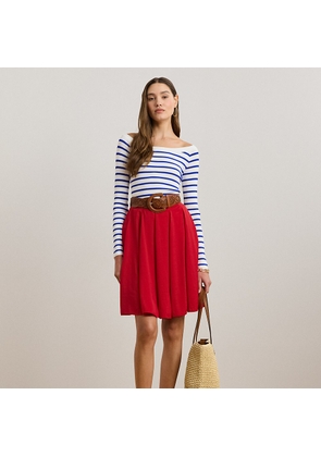 Sandwashed Satin A-Line Skirt