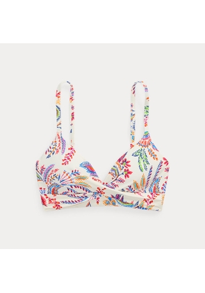Floral Twist-Front Bikini Top