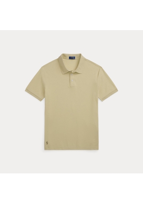 Standard Fit Honeycomb-Mesh Polo Shirt