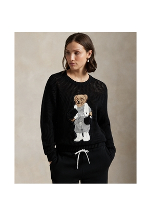 Polo Bear Cotton Crewneck Jumper