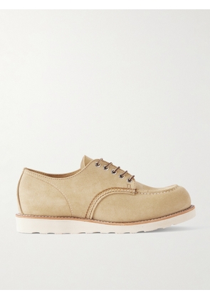Red Wing Shoes - 8079 Shop Moc Oxford Suede Derby Shoes - Men - Neutrals - UK 6
