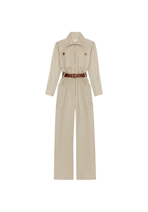 Saint Laurent Cotton Safari Jumpsuit