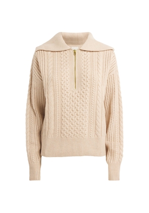 Varley Cable-Knit Camello Sweater