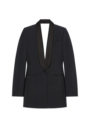 Givenchy Wool-Mohair Draped Blazer