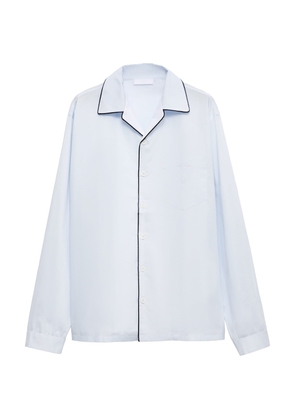 Prada Cotton Contrast-Piping Shirt