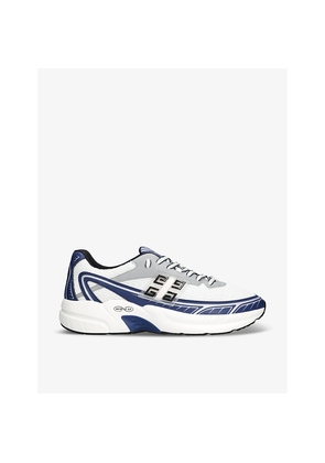 Mens Givenchy Nfnty-52 Faux-Leather and Mesh Low-Top Trainers