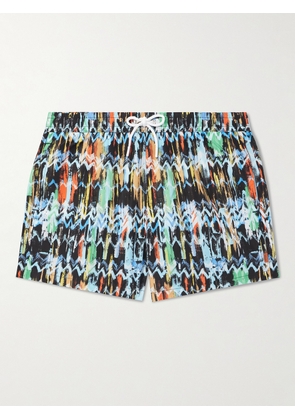 Missoni - Straight-Leg Mid-Length Printed Swim Shorts - Men - Blue - XS