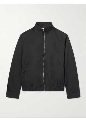 Brunello Cucinelli - Cotton-Blend Twill Bomber Jacket - Men - Black - IT 46