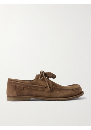 LOEWE - Paula's Ibiza Campo Suede Boat Shoes - Men - Brown - EU 41