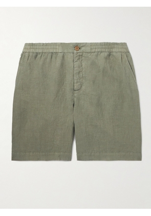 Mr P. - Straight-Leg Linen Shorts - Men - Green - 28