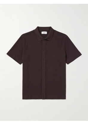 Mr P. - Jonny Regenerative Cotton Shirt - Men - Brown - XS