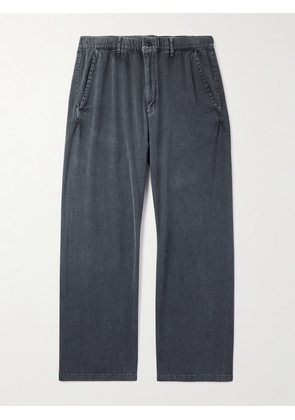 Remi Relief - Straight-Leg Cotton-Twill Trousers - Men - Black - S