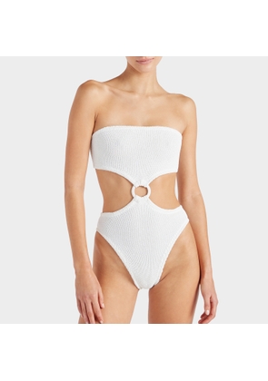 Hunza G Jerry Crinkle™ Seersucker Swimming Costume