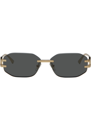 Versace Gold Damier Plaque Sunglasses