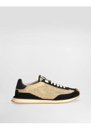Dolce & Gabbana Mixed-material Dg Cushion Sneakers - Man Sneakers Multicolor 40