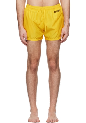Moschino Yellow Smile Swim Shorts