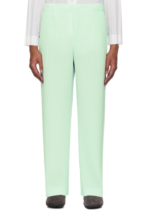 HOMME PLISSÉ ISSEY MIYAKE Green Monthly Color January Trousers