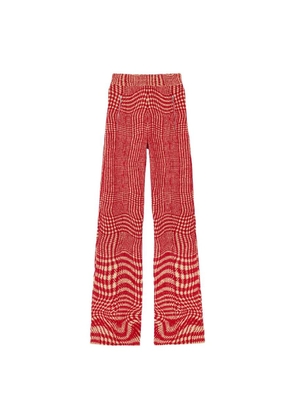 Burberry Houndstooth Wool-Blend Trousers