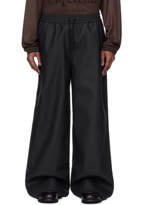 Han Kjobenhavn Black Rubber Relaxed Track Trousers