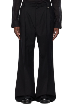 EGONlab Black Pleated Trousers