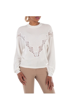 See By Chloe Lace Embroidered Sweater, Size Medium