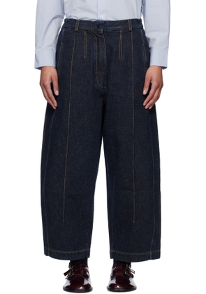 Cordera Blue Seam Curved Jeans