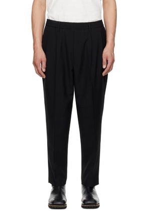 N. Hoolywood Black Wide Tapered Easy Trousers