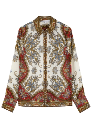 Veronica Beard Maryam Paisley-print Linen Shirt - Multicoloured - 4 (UK8 / S)