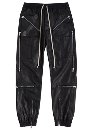 Rick Owens Headon Leather Sweatpants - Black - 50 (W34 / L)