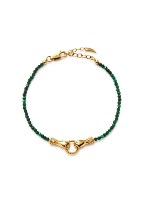 Missoma X Harris Reed In Good Hands Mini Beaded Bracelet - Green - M