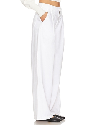 AGOLDE Ellis Trouser Jeans in White. Size 31. Also in 33, 34.